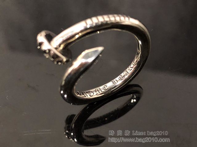 chrome hearts銀飾 克羅心戒指 純手工 克羅心925純銀戒指  gjc1915